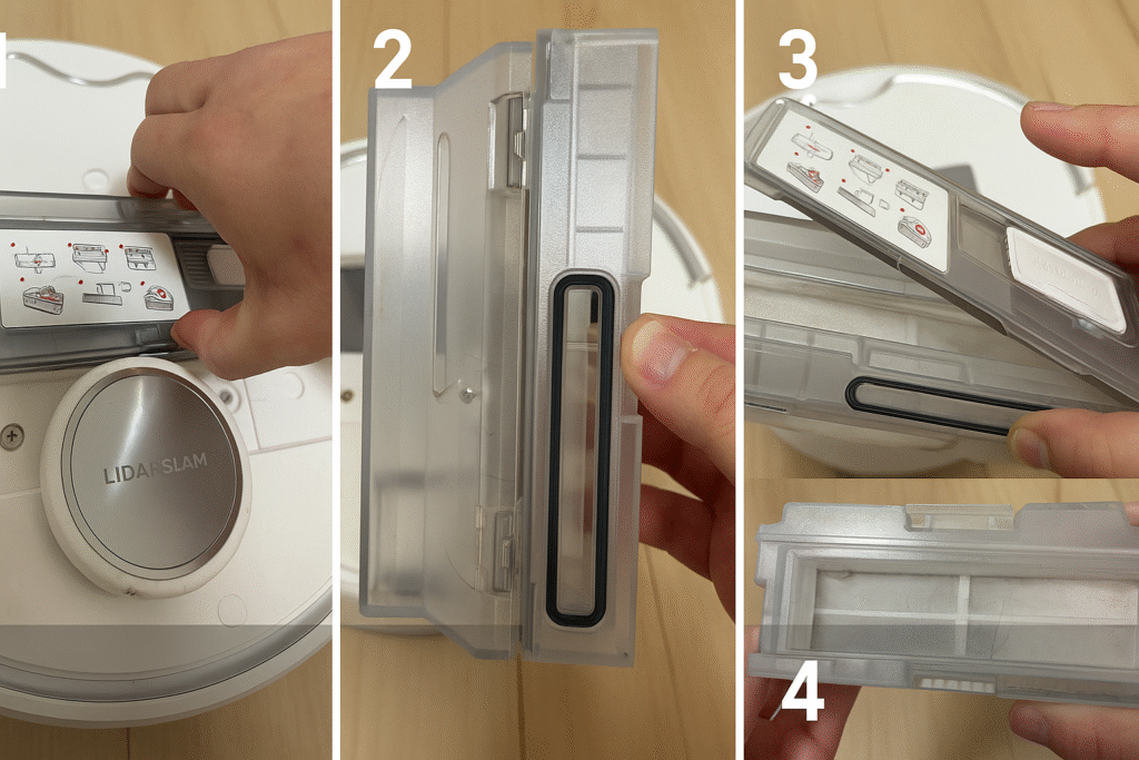 SwitchBot S10ダストボックス取り外し
