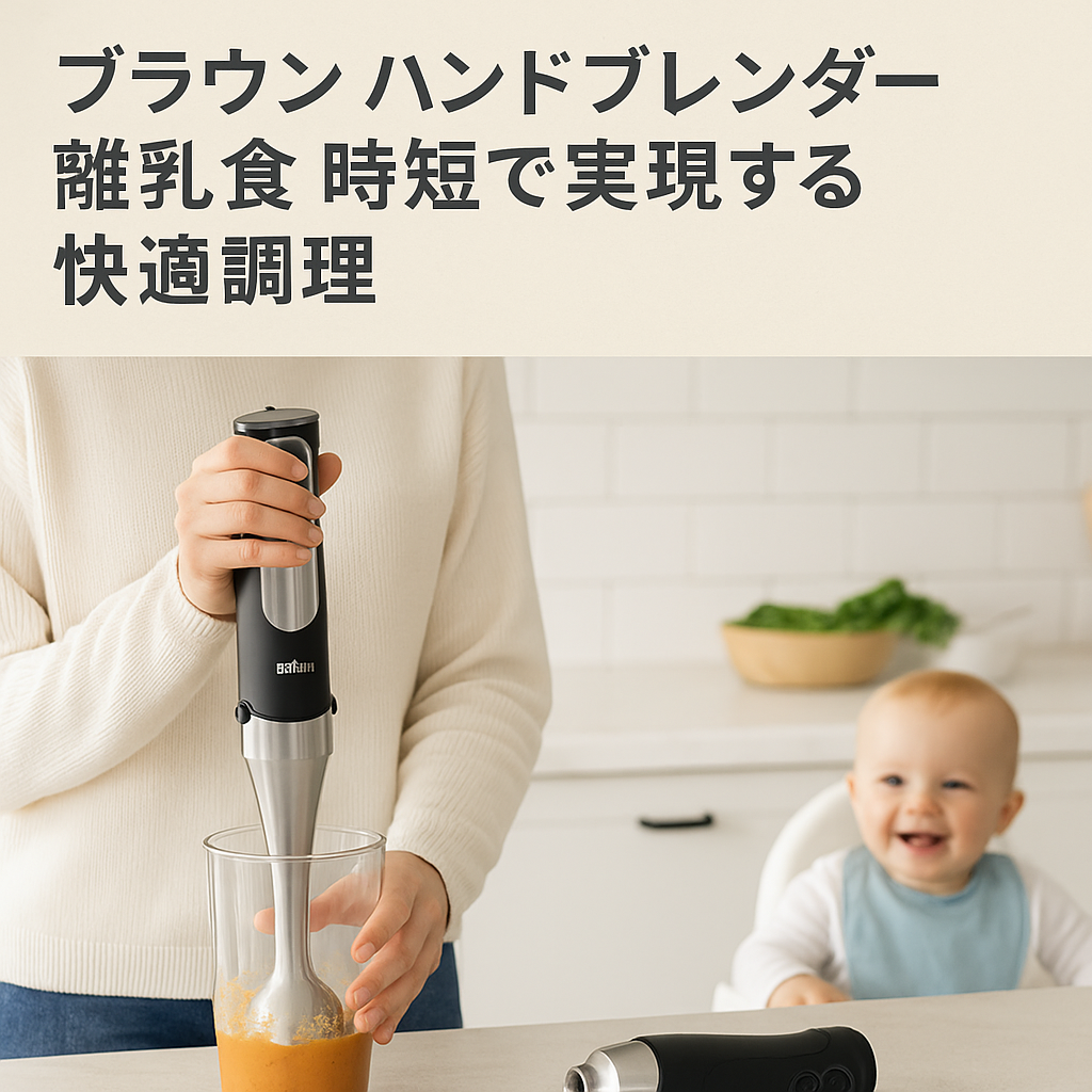 ブラウンハンドブレンダー。離乳食・食事の時短家電