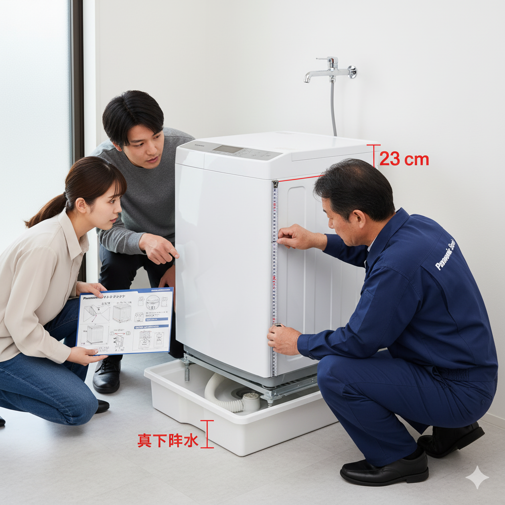 パナソニックドラム式洗濯機　搬入