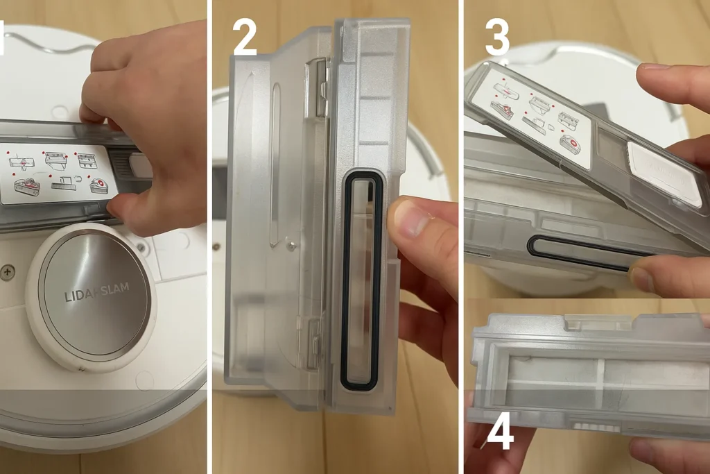 SwitchBot S10ダストボックス取り外し