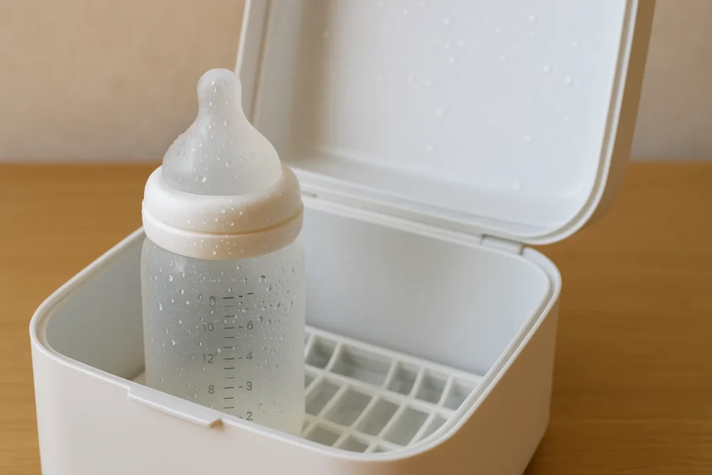 哺乳瓶の電子レンジ消毒NO３