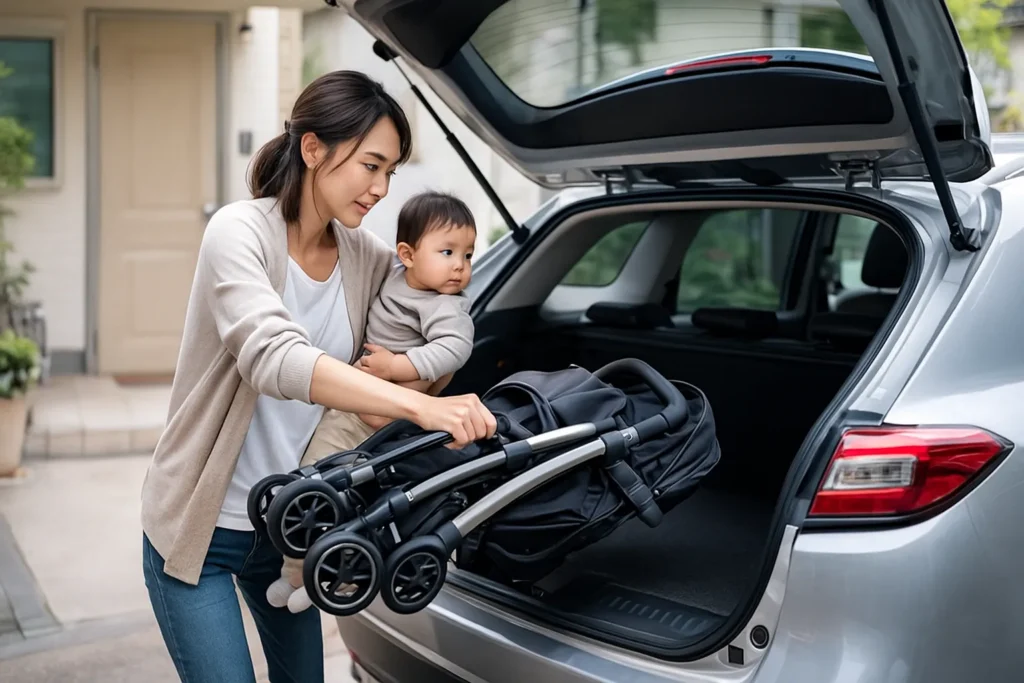 ベビーカー６キロ重い