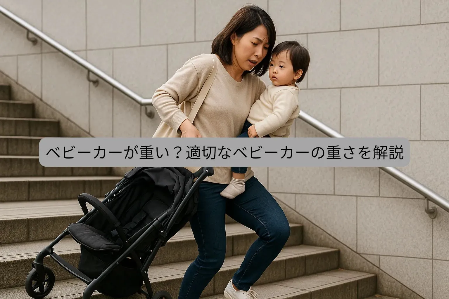 ベビーカーが重い？ 適切なベビーカーの重さを解説